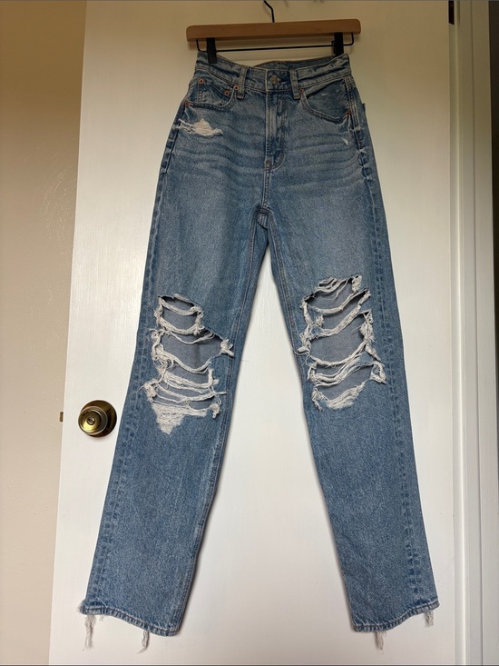 American Eagle Outfitters Denim - American Eagle Light Blue Denim Jeans with Contrast Stitching